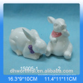 High quality ceramic rabbit figurine,ceramic rabbit decoration,ceramic rabbit statu
